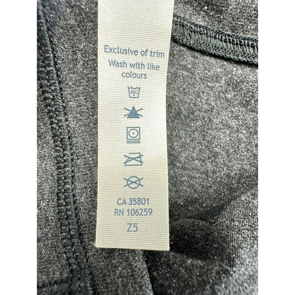 Lululemon Womens Heathered Grey Cotton Lycra Script Logo Pullover Sweatshirt 4 - Picture 5 of 8